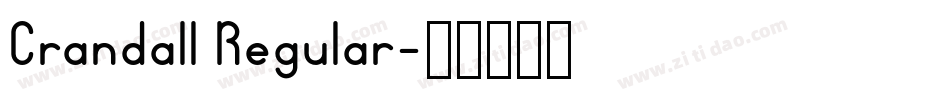 Crandall Regular字体转换
